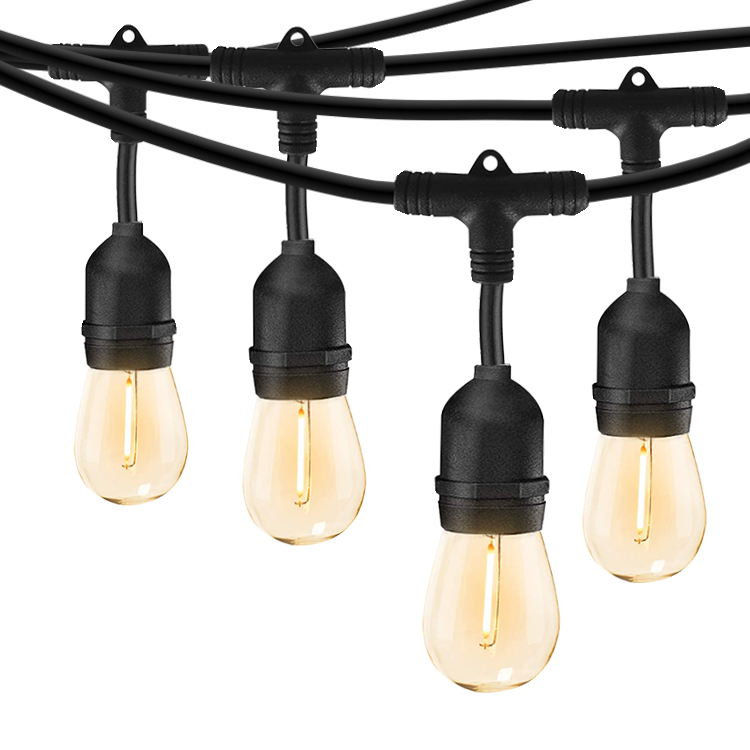 E27 IP65 Waterproof Patio Holiday Garden Wedding Decor Outdoor S14 Bulb LED Cafe Festoon String Light