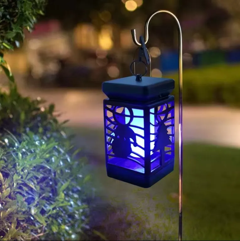 Solar LED Flame Light Lantern Outdoor Lawn Garden Decorative Solar Light for Patio Deck Yard
