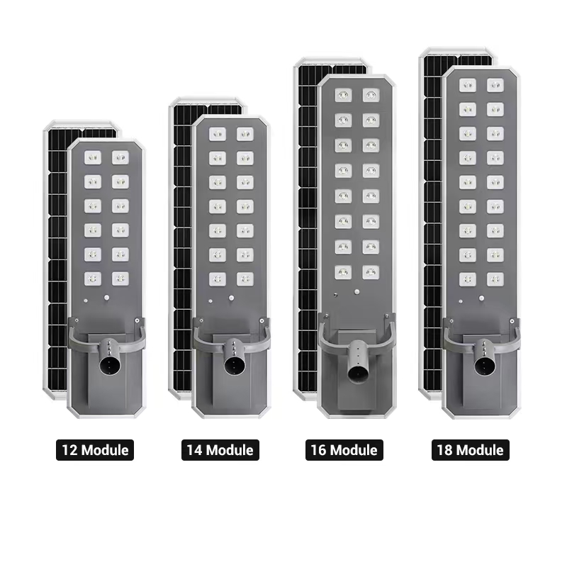 High Power Outdoor Solar Motion Sensor Street Lamp Waterproof All in One LED Roadway Module Lighting Battery Garden Lamp Solar