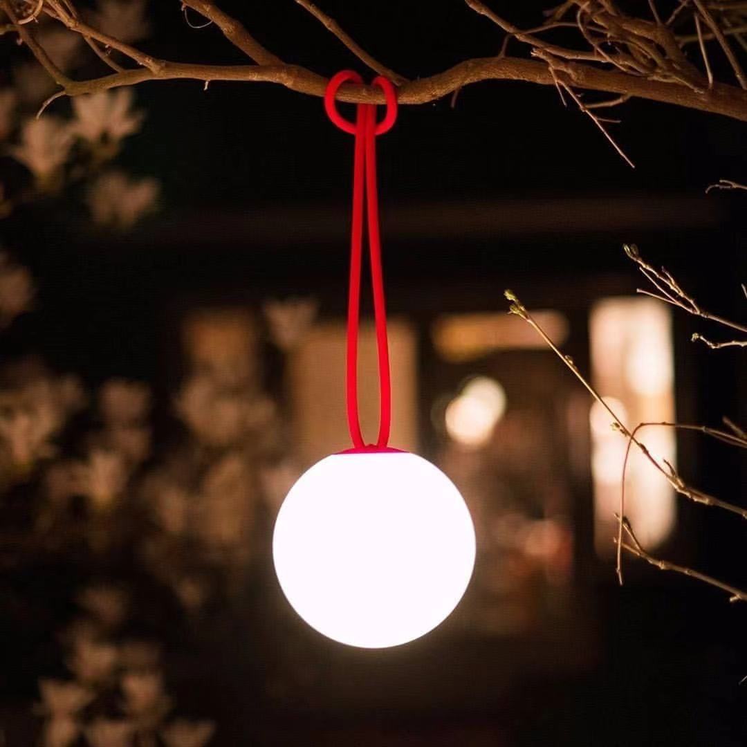 Outdoor Power LED Acrylic Chandeliers Pendant Lamp Waterproof Solar Garden Lights for Camping Landscape Party Lighting