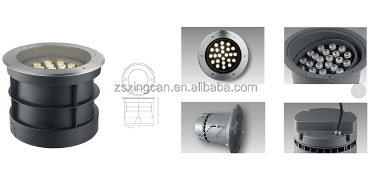 Aluminum LED Well Light Structure
