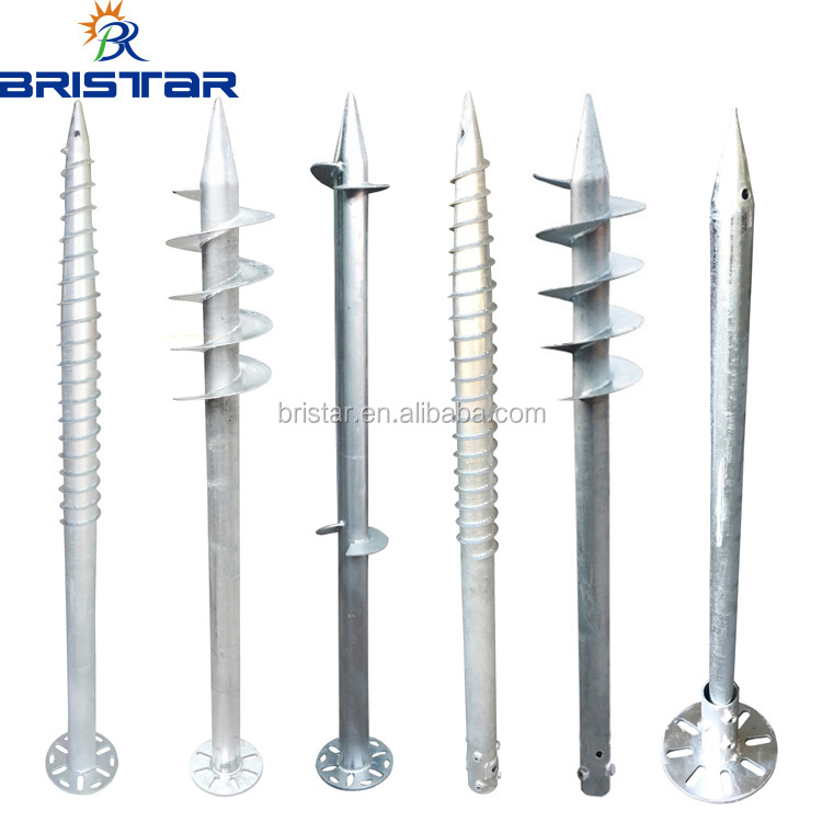 BRISTAR High Quality 3m 4m 5m 6m 8m 10m 12m Road Garden Outdoor Galvanized Cast Iron Pole Led Solar Street Lighting Poles