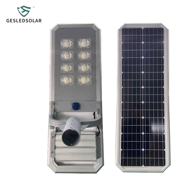 Outdoor Solar Street Light Motion Sensor With Pole Arm 100W 120W 150W Ip65 Solar Street Lighting