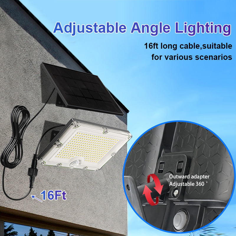 Solar Outdoor Lights 4000LM LED Outdoor Motion Sensor Lights IP65 Waterproof