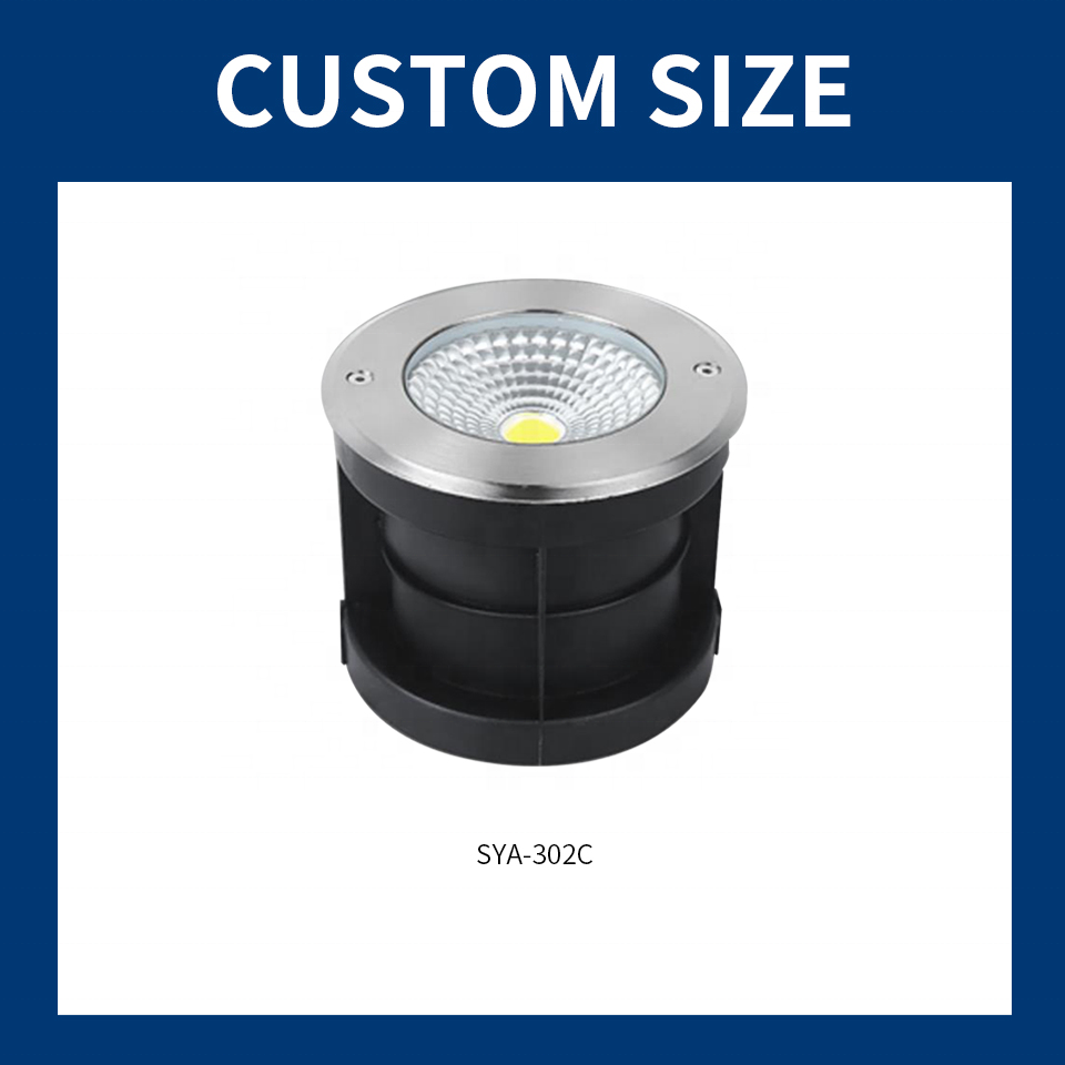 SYA-302C Stainless Steel Outdoor Paving Led Uplight COB Underground Lights Small MOQ Landscape Well Light