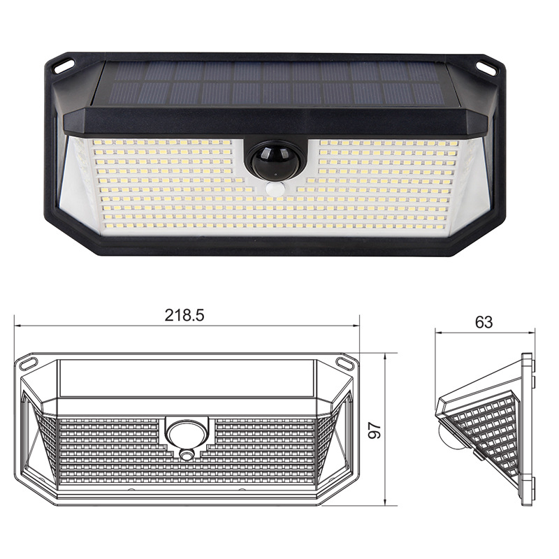High Lumens Factory Direct Sale Durable Abs Housing Auto on Off Dusk to Dawn Pir Motion Sensor Light for Garden Yard Patio
