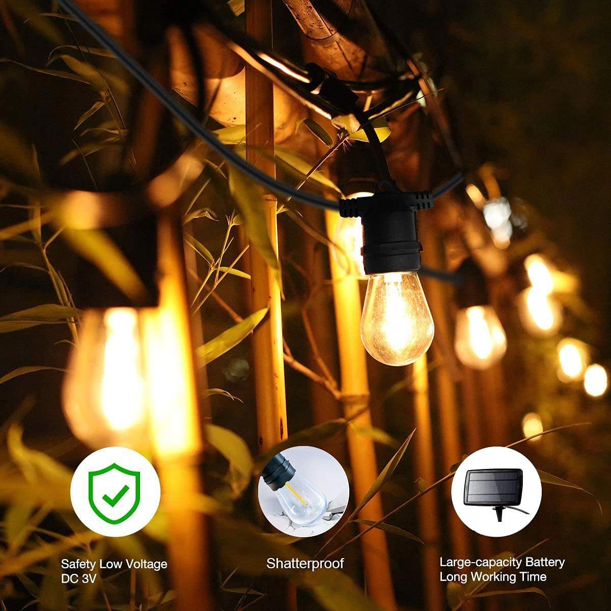 LED solar light string detail 6