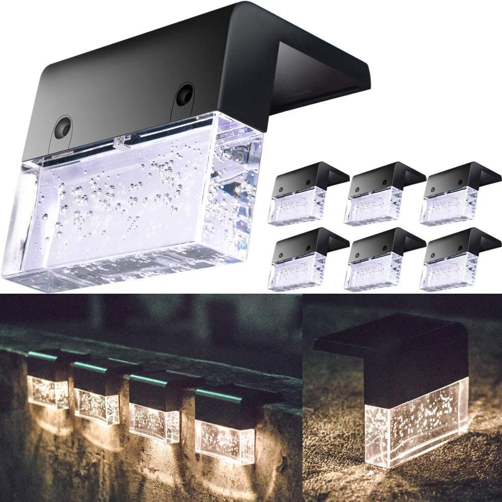 Led Mini Solar Powered Super Bright Step Gutter Light Solar Deck Light Fence Lamp