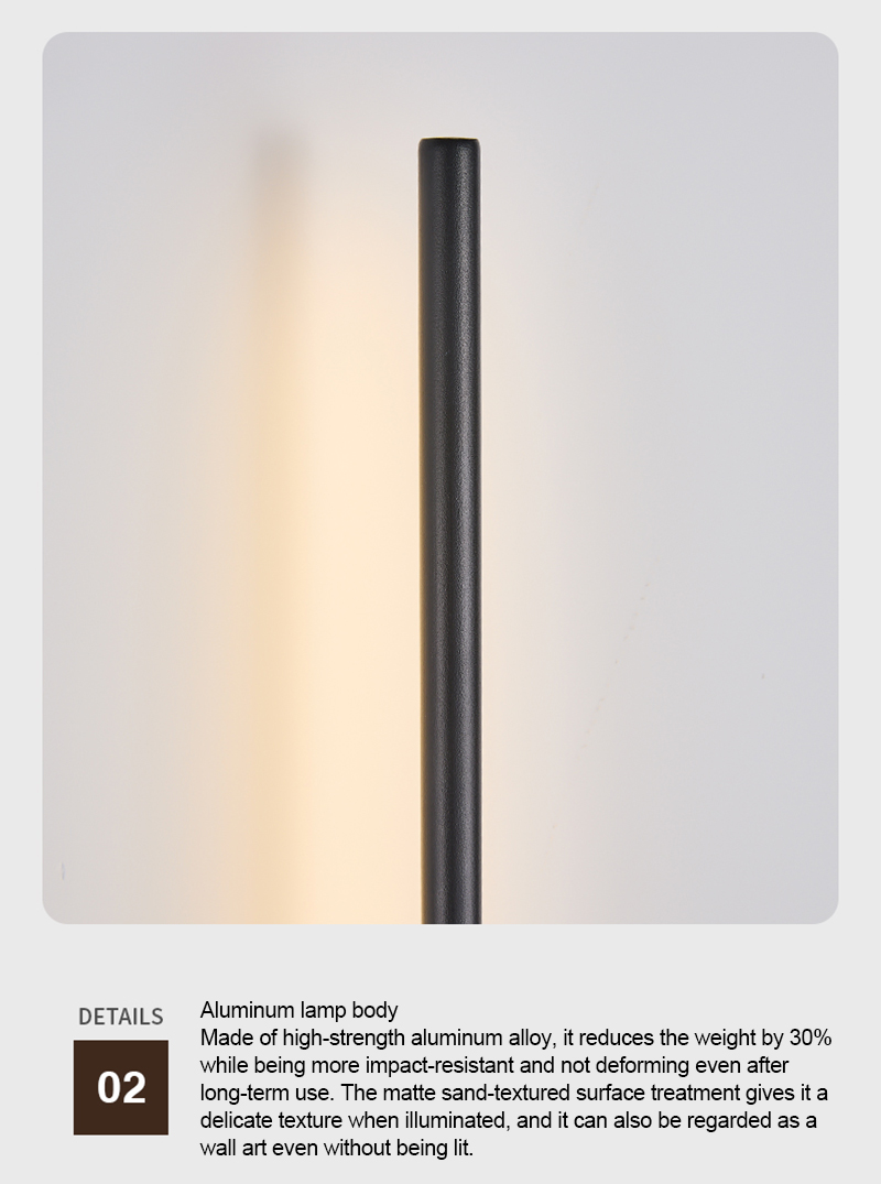 Dimmable Wall Sconces With Remote Control 350 Rotate 3000K LED Wireless 6000mAh Battery Operated 8W Line Wall Lamp