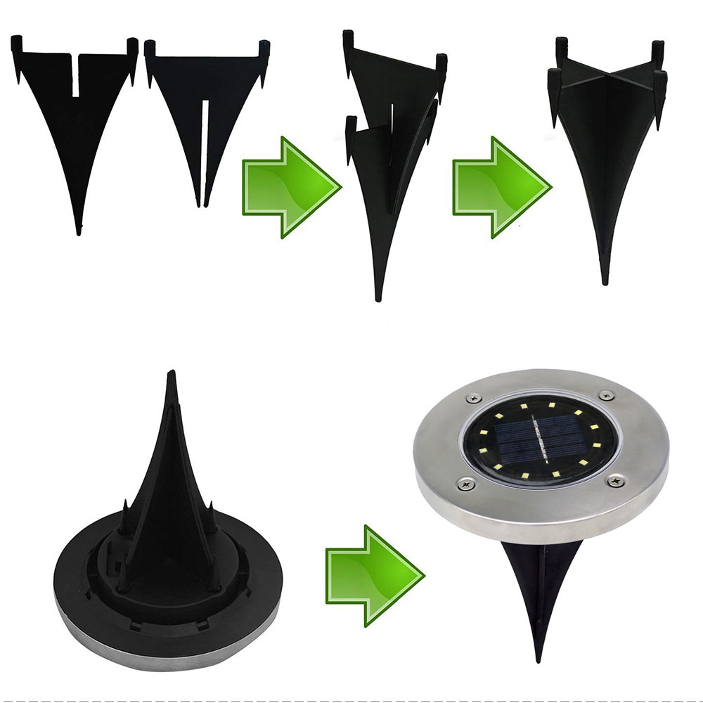 12 LED Solar Lawn Light Outdoor Waterproof Pathway Led Solar Light for Garden Yard