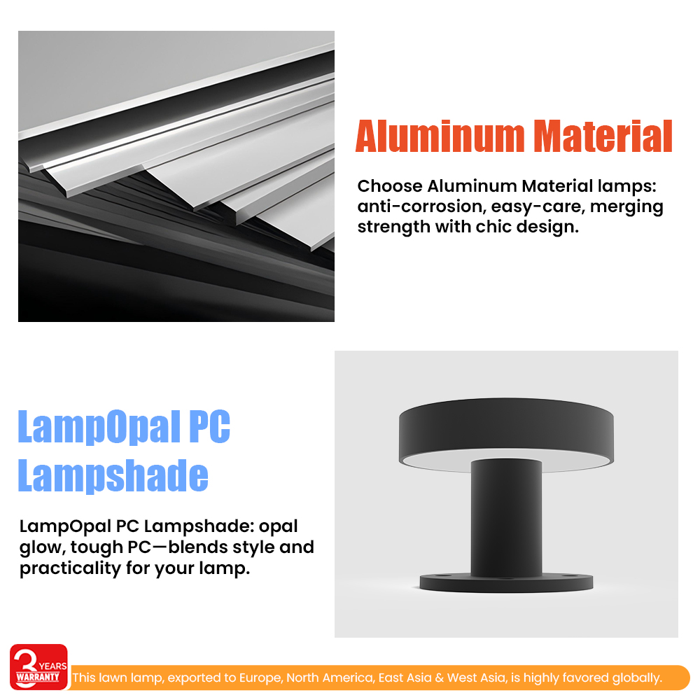 Outdoor Gate Lights Mount Led Column Modern Courtyard Solar Garden Lights Solar Pillar Headlights Lamp