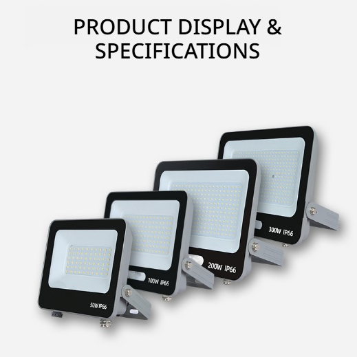 High Brightness IP66 LED Flood Light Outdoor Motion Sensor Waterproof Solar Panel Floodlight