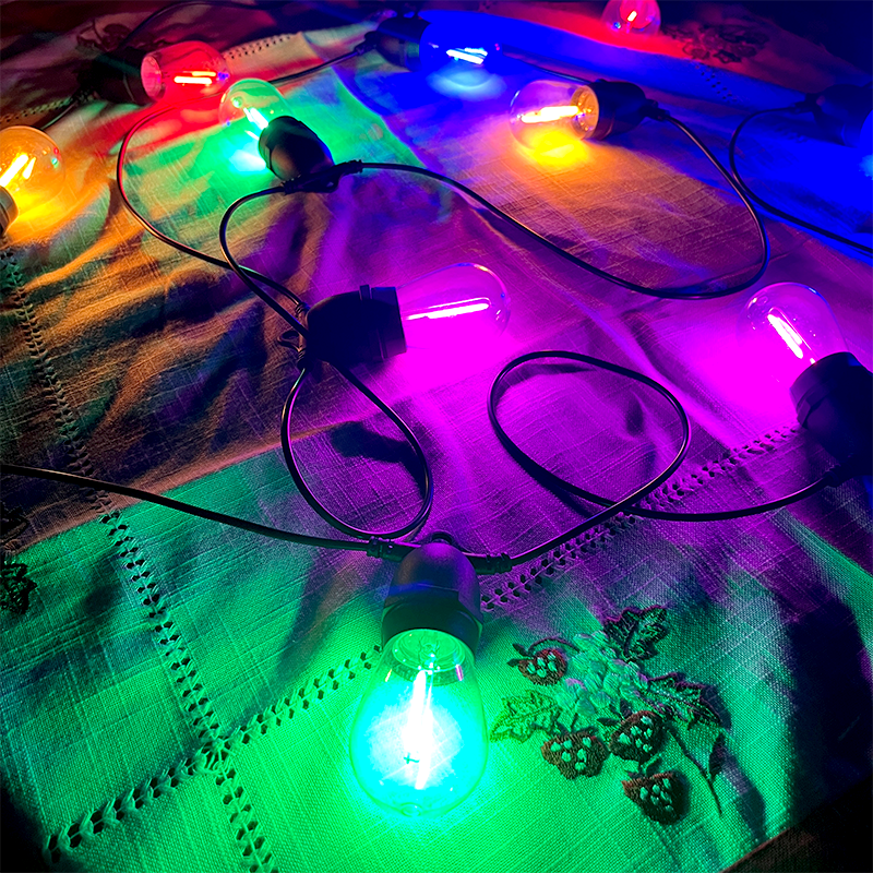 Wholesale Connectable Drop Festoon Lighting Vintage Holiday Patio Cafe Globe Outdoor String Outdoor Led Christmas Light