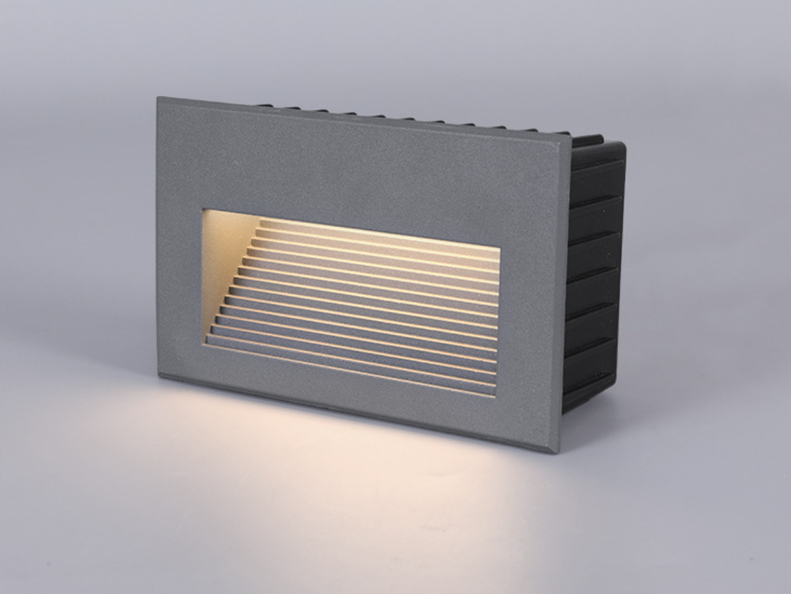 Highlux 6W 3W Aluminum Square LED Stair Light Outdoor IP65 Waterproof Led Step Light for Garden Lighting