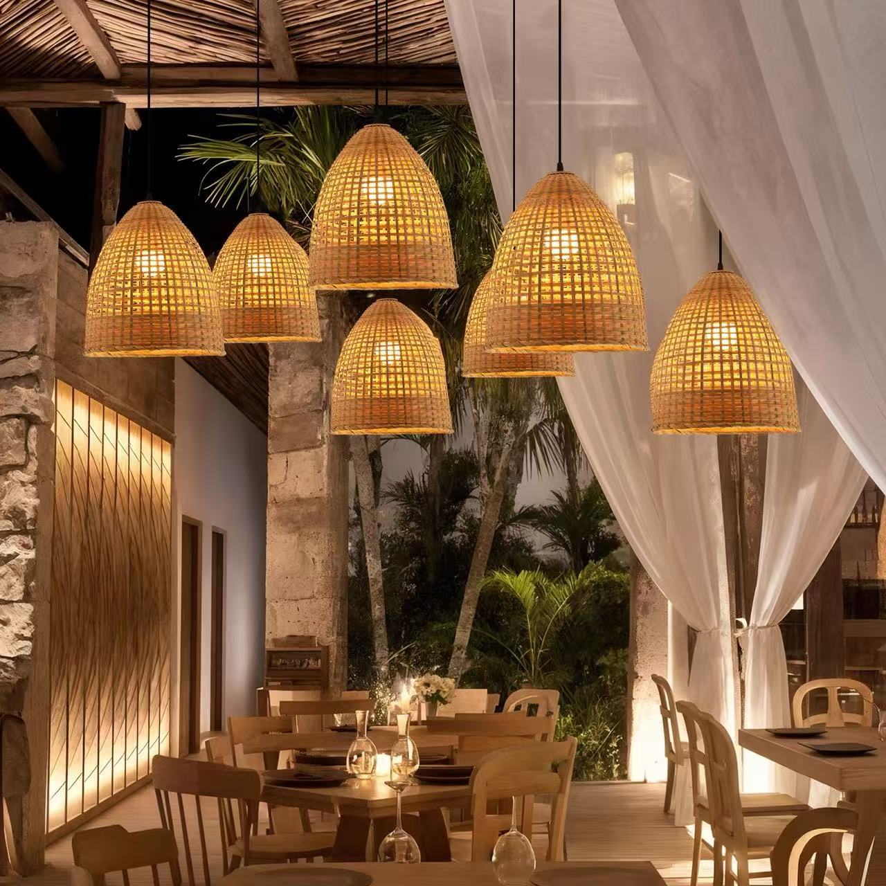 Bamboo Pendant Light Showcase 5