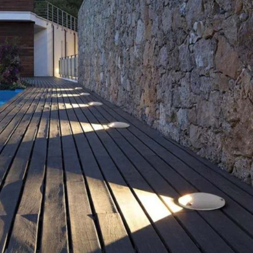 LED 7W in Ground Well Lights Low Voltage Landscape Light for Driveway Deck Step Garden Outdoor Use