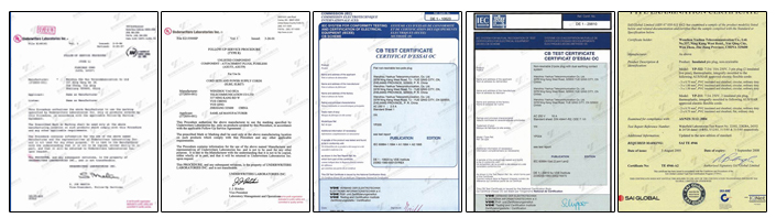 Certificates