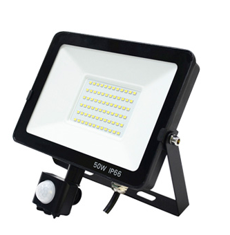 IP66 Waterproof AC Outdoor Wall Lights Dusk to Dawn 30W 50W 100W Automotive LED PIR Motion Sensor Flood Light Garden Garage Gate