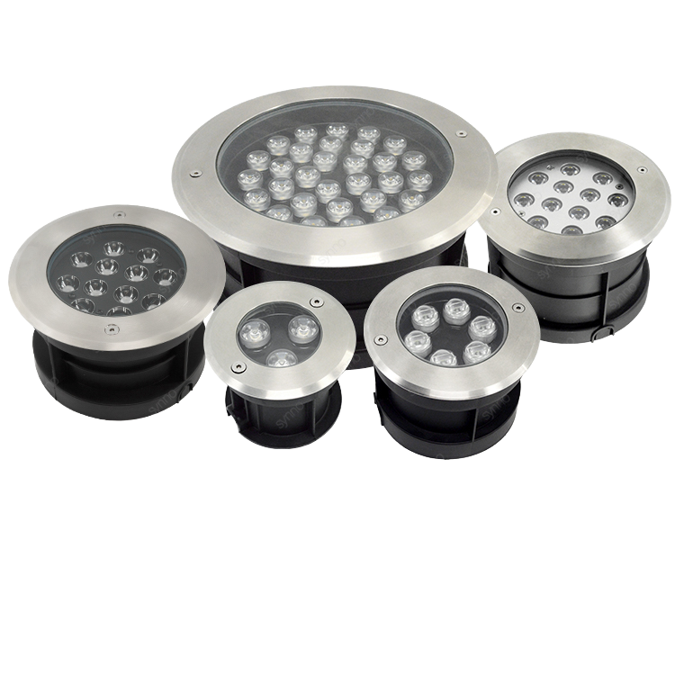 IP67 Waterproof RGB Aluminum Die-Cast Solar Low Voltage Deck Light for Garden Landscape Outdoor Inground Well Underground Lights