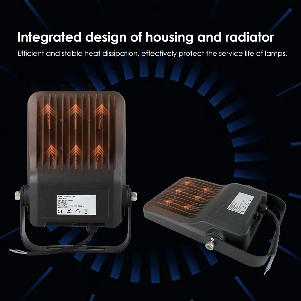 High Efficacy 135lm/W Flood Light 200W for Security Lighting
