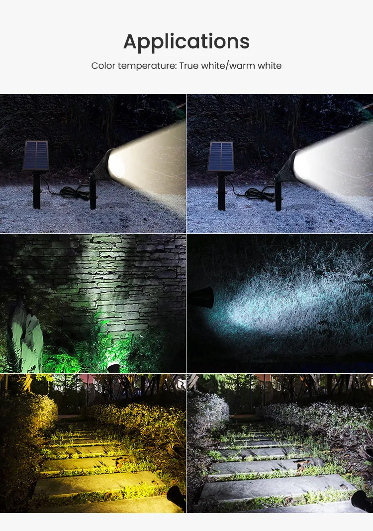 Outdoor Patio Solar Garden Wall Deck Solar LED Garden Light