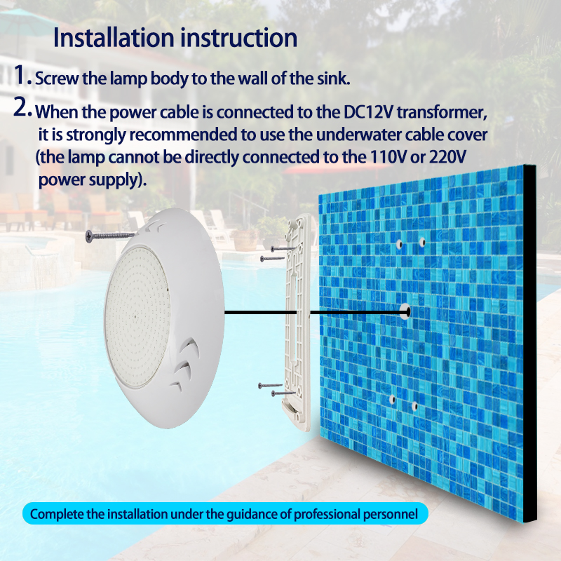 Remote Control AC 12V IP68 RGB Led Submersible Underwater Pond Swimming Pool Light