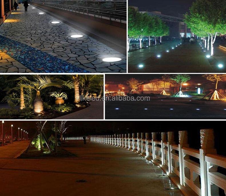 Outdoor Landscape Lights Warm Light 15W LED in Ground Well Lights IP67 Underground Spotlight for Driveway Deck