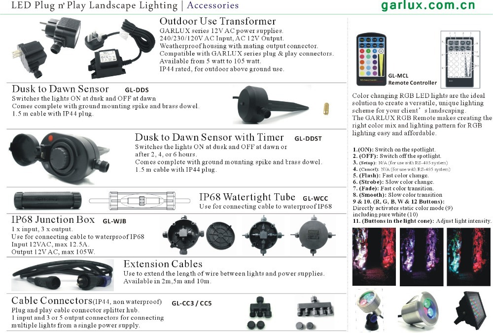 12v 9w Led Underwater Light Stainless Steel Led Spot Light Submersible Ip68