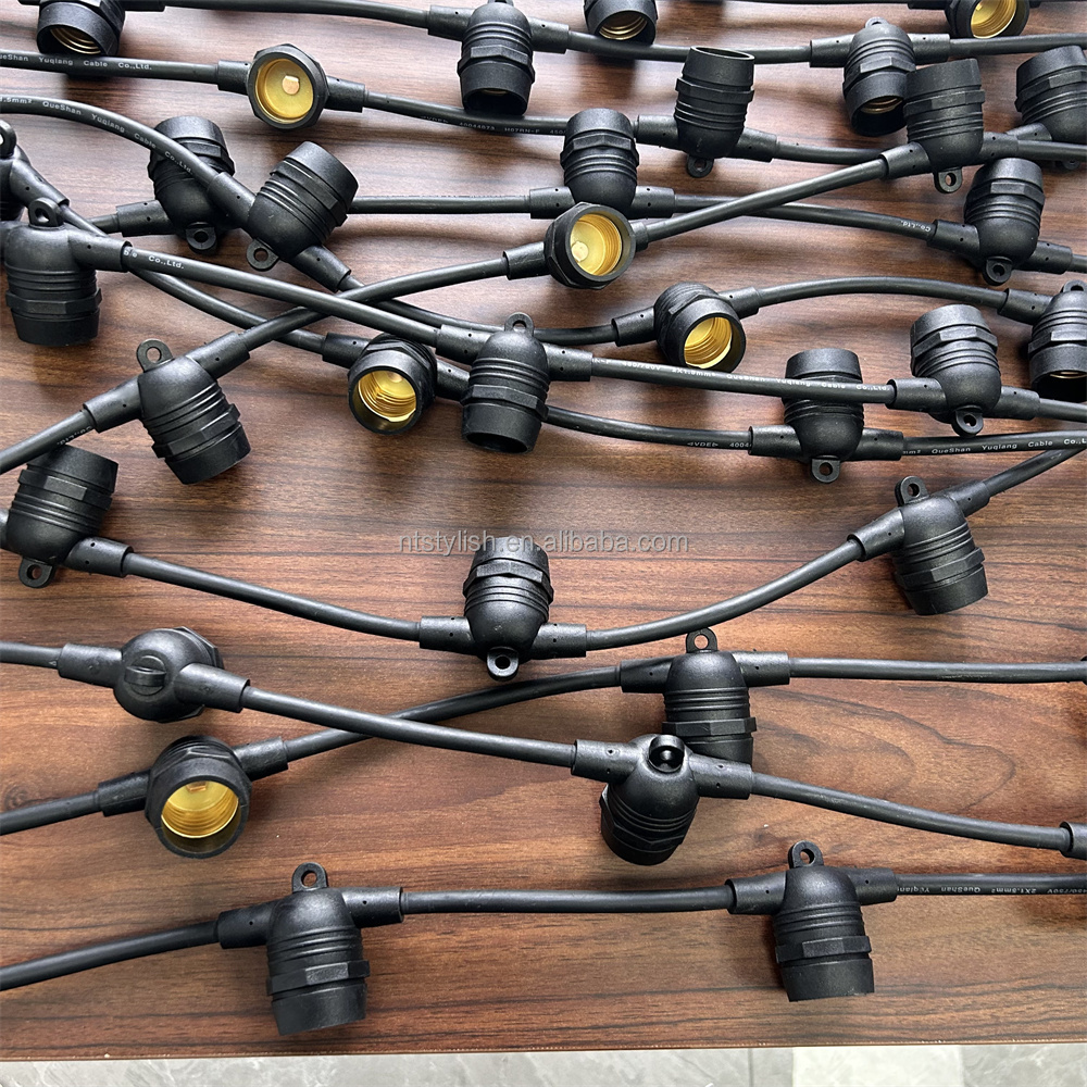 Heavy Duty G45 Waterproof IP65 E27 Connectable LED Outdoor Festoon Patio String Lights