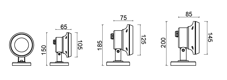 304 316L Stainless Steel IP68 24V Swimming Pool LED Underwater Light