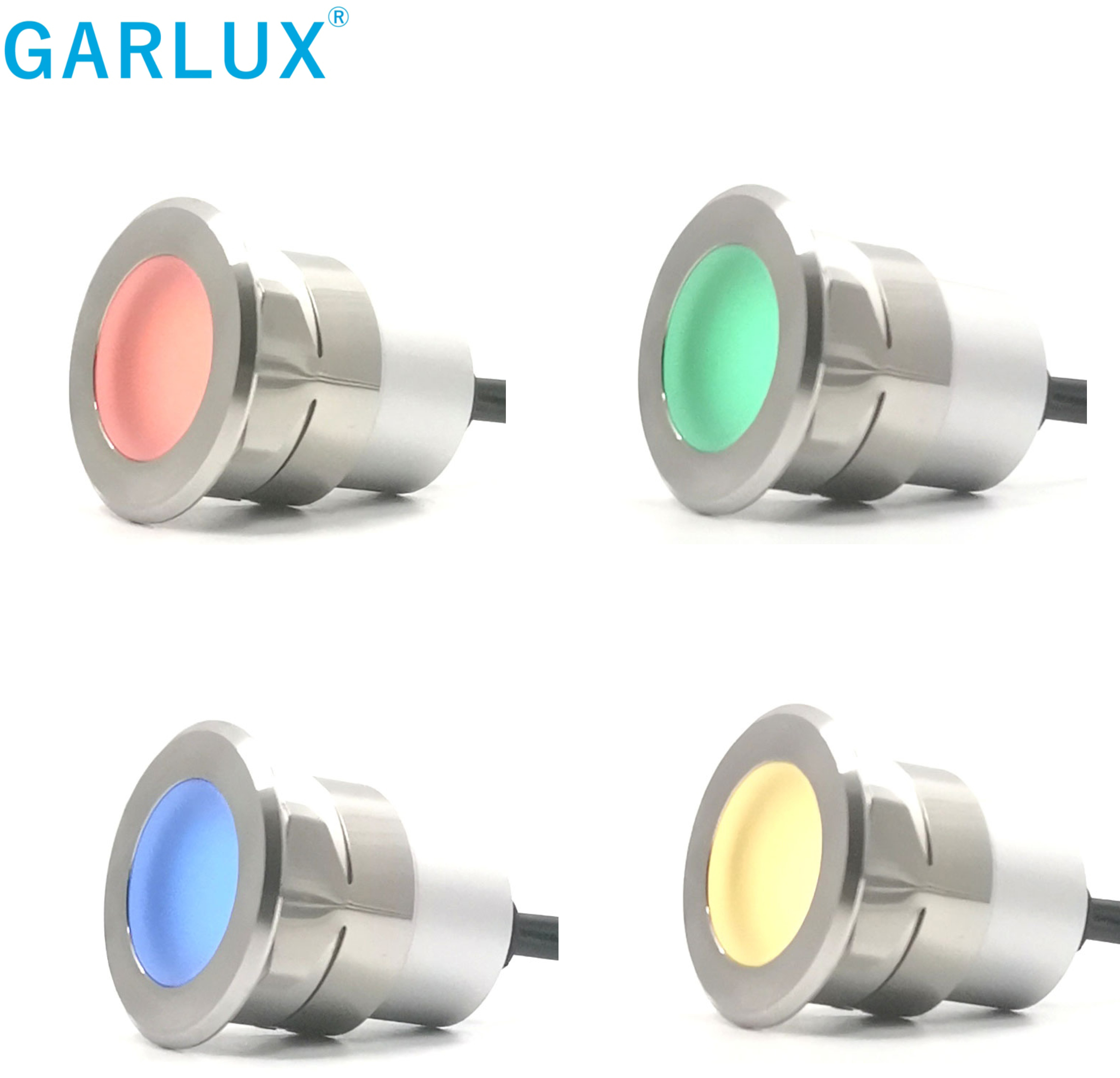 Remote Control RGBW LED Recessed Light for Stairs Floor Deck Steps Paver Lighting