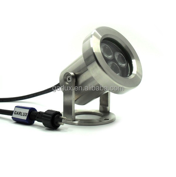 12v 9w Led Underwater Light Stainless Steel Led Spot Light Submersible Ip68