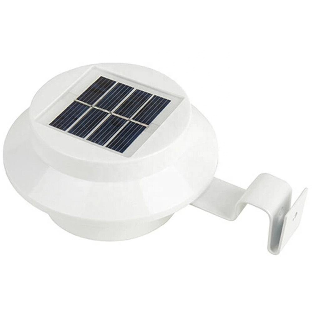 Hot Solar Light Outdoor Products 2020 3 LED IP65 Waterproof Solar Gutter Light for Garden