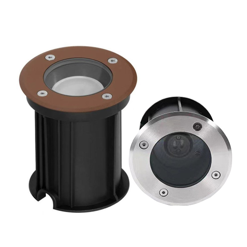 IP67 GU10 In-Ground Well Light IP67 304 Stainless Steel Waterproof Aluminum,Directional Horizontally Outdoor Landscape Lighting