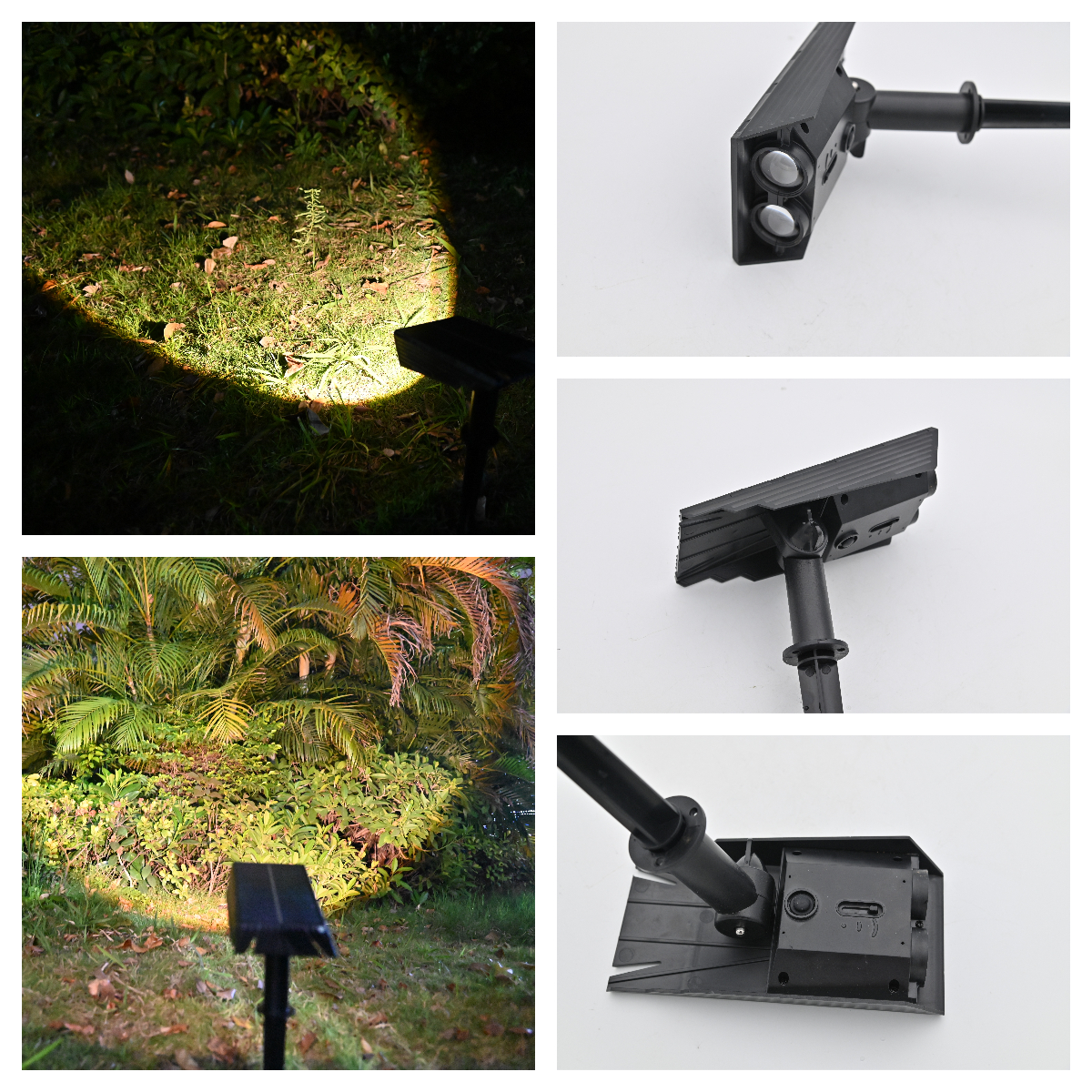 RGB Solar Lights for Outdoor Walkways &amp; Garden Warm White LED for Garden Illumination Solar Garden Lamp 10W
