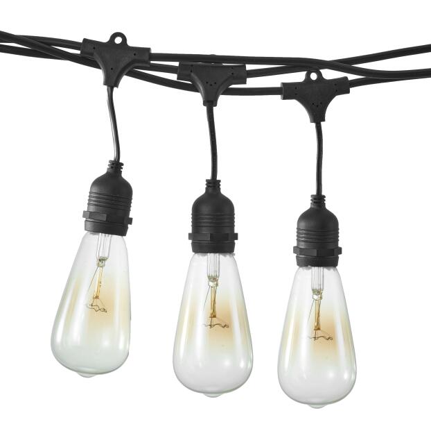 Commercial Supplier Best Sale 10m Led Bulb Festoon Patio Holiday Decoration Outdoor IP65 Waterproof Cafe Festoon String Lights