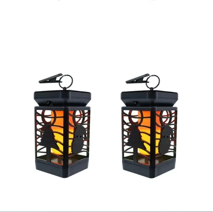 Solar LED Flame Light Lantern Outdoor Lawn Garden Decorative Solar Light for Patio Deck Yard