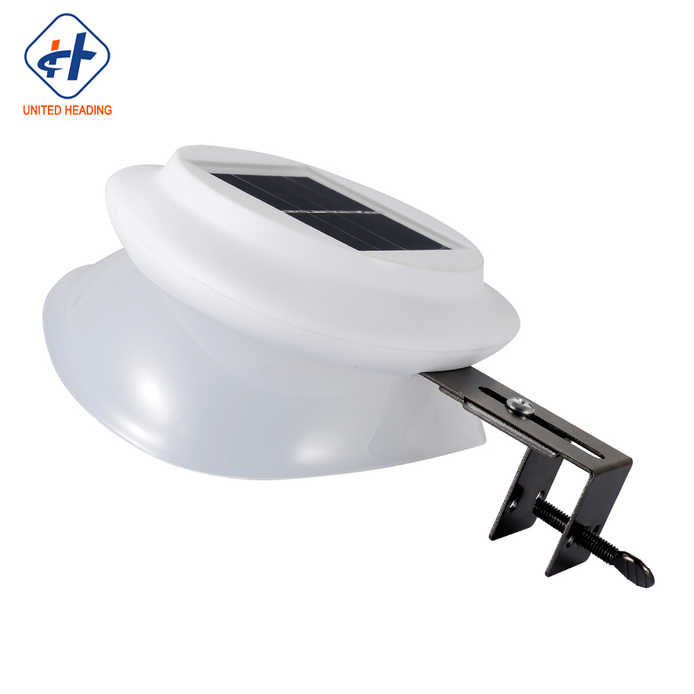 Newest Waterproof Solar Powered Fence Gutter Led Light Outdoor Garden Wall Solar Fence Light
