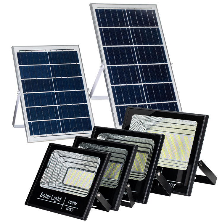 Remote Control Outdoor Waterproof Security Reflector Solar Lighting Energy Saving Projector LED Solar Flood Light