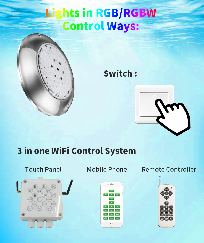 Refined Professional Ip68 Waterproof Battery Operated Color Changing Underwater Swimming Led Pool Light