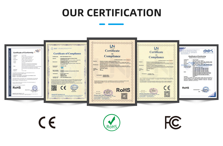 CE RoHS FCC Certificates