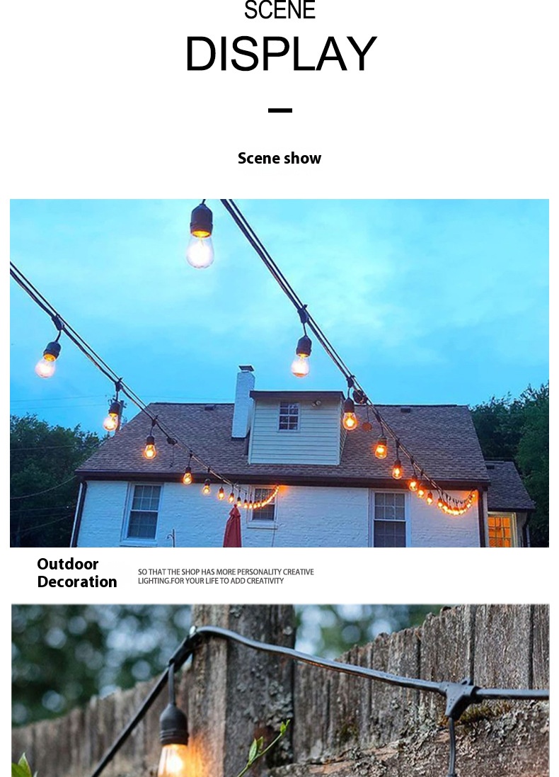 Festoon Lighting Details 6