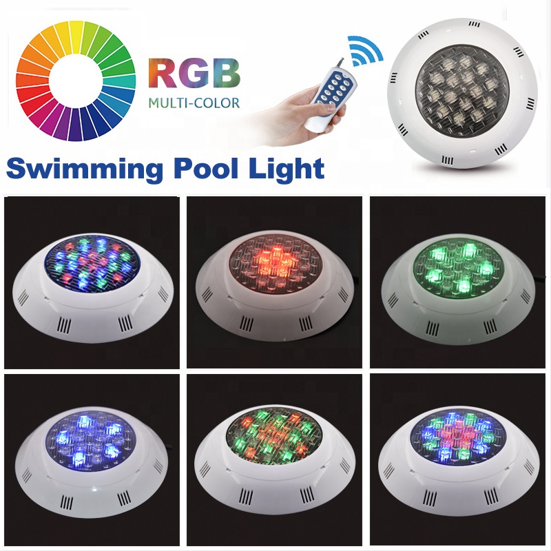 Pc Material Pond Decorative 24w 54w Ip68 Waterproof Submersible Rgb Par56 SMD Led Underwater Swimming Pool Lights