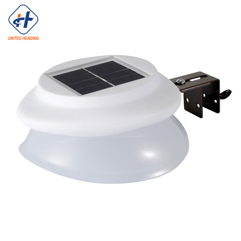 Newest Waterproof Solar Powered Fence Gutter Led Light Outdoor Garden Wall Solar Fence Light