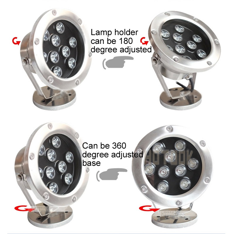 Underwater 36 Led Submersible Spot Light for Water Aquarium Garden Pond Pool Tank Fountain Light
