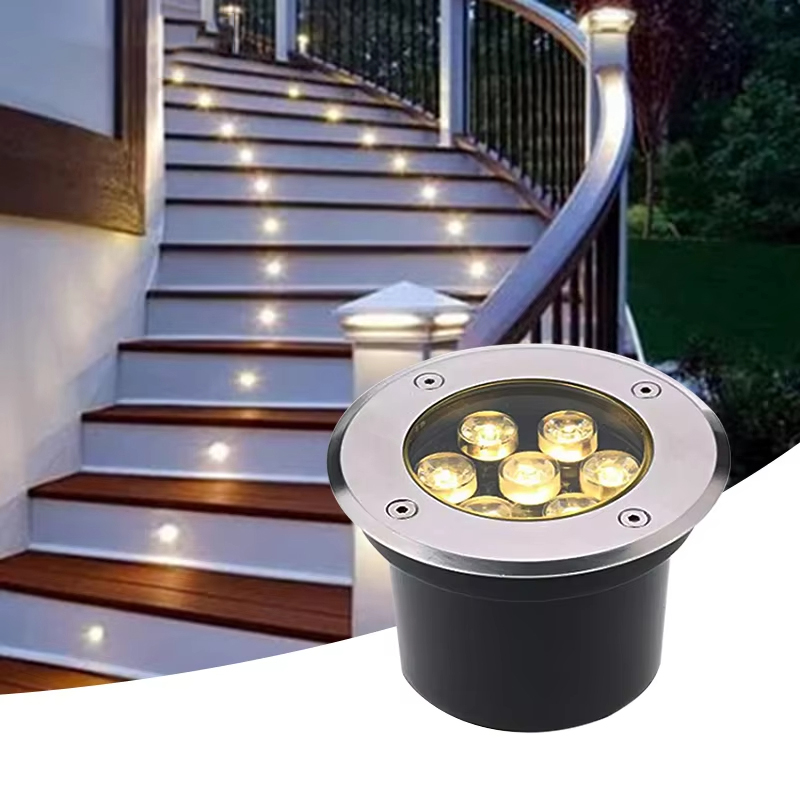 IP67 Waterproof RGB Aluminum Die-Cast Solar Low Voltage Deck Light for Garden Landscape Outdoor Inground Well Underground Lights