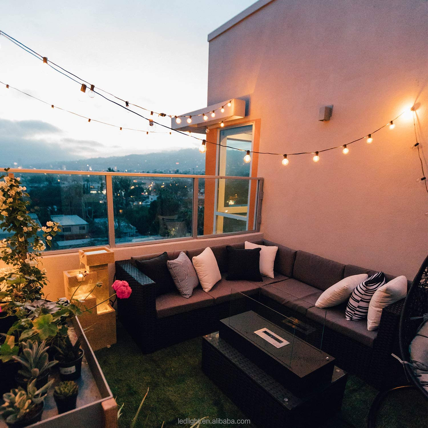 Outdoor Festoon LED String Light Belt Lights RGB Addressable with USB Cable for Christmas Decoration Outdoor Garden Lights