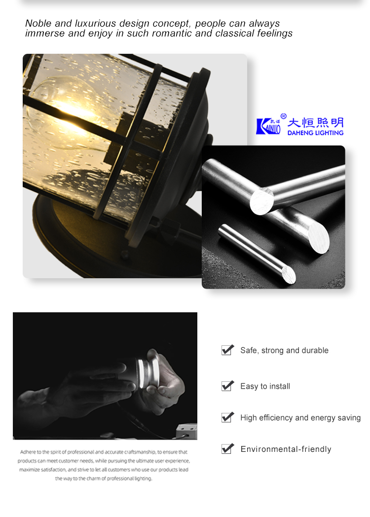Factory Wall Lamp Waterproof Outside Garden Lantern Sconce Outdoor Porch Wall Lights