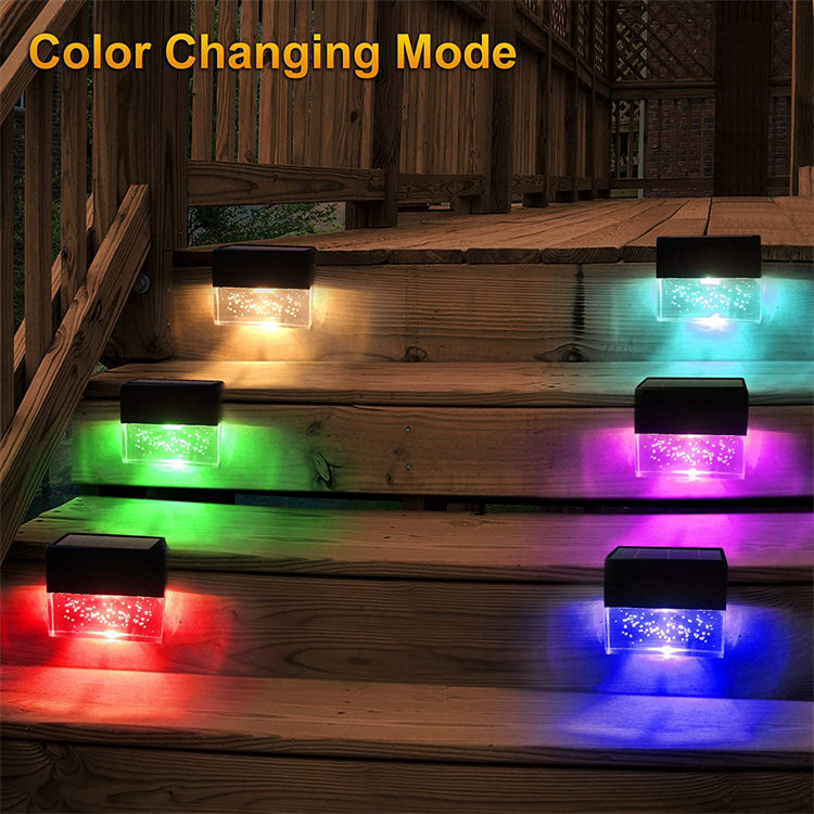 Led Mini Solar Powered Super Bright Step Gutter Light Solar Deck Light Fence Lamp