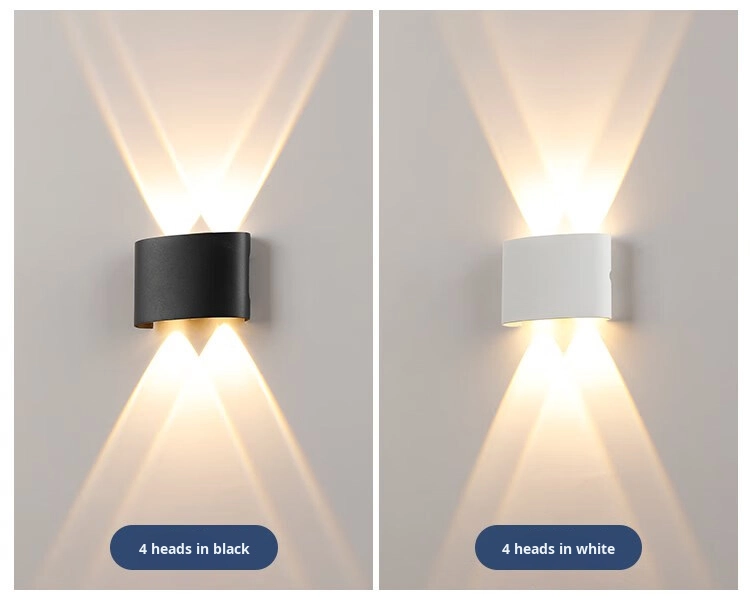 UP and Down Outdoor LED Wall Lamp IP65 Waterproof 2W 4W 6W 8W 10W 12W Surface Mounted Led Wall Light for Garden